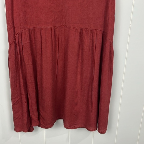 She & Sky Womens Tunic/Mini M Terra Cotta Pullover Sleeveless Embroidery Cotton - Picture 8 of 12